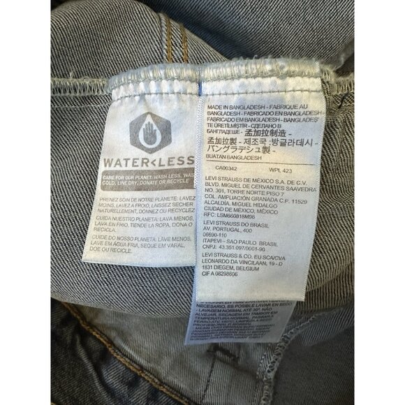 Levi's Mens Trucker Jean Jacket Colusa Denim Stretch 723340322 Mens XXL - Picture 7 of 12